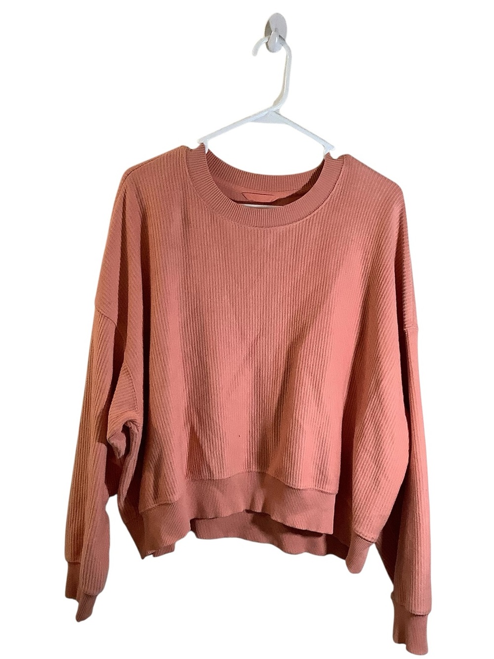 Aerie Chunky Knit Ribbed Crewneck Sweatshirt